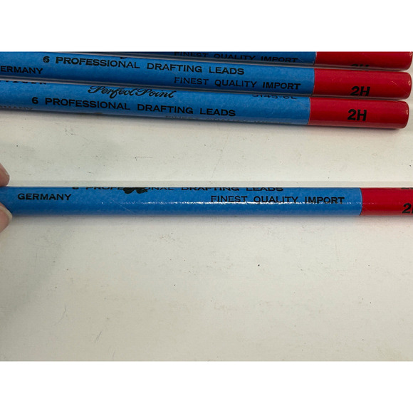 Lot of 4 Vtg DIETZGEN Perfect Point 2H Drafting Drawing Lead 6 per tube, Germany - Picture 3 of 4